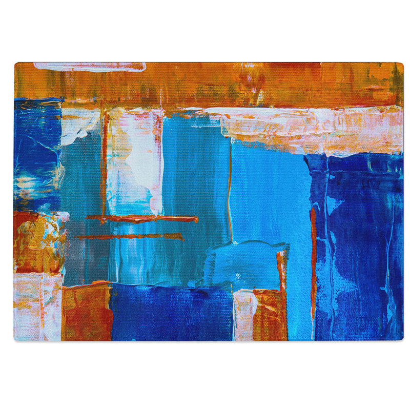 Tempered Glass Art Painting Vol.17 Chopping Board, 39 cm W x 28.5 cm L