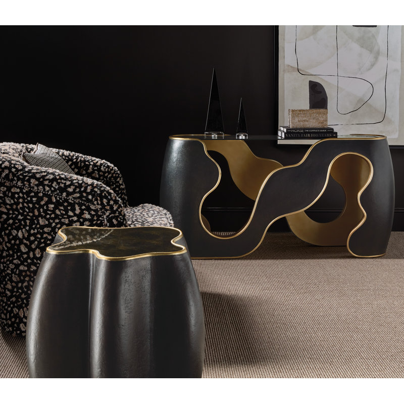 Melange Glass End Table