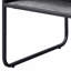 Table basse en béton gris avec 1 tablette et cadre noir