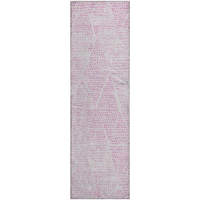 Premium Machine Washable Cerrito AMF591 Pink Rug