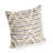 Textured Stripe Cotton Throw Pillow