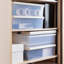 Wham Clip Rectangular Plastic Storage Boxes with Secure Clip Lock Lids Clear/Green Milieu/Stone-596993383-555442398