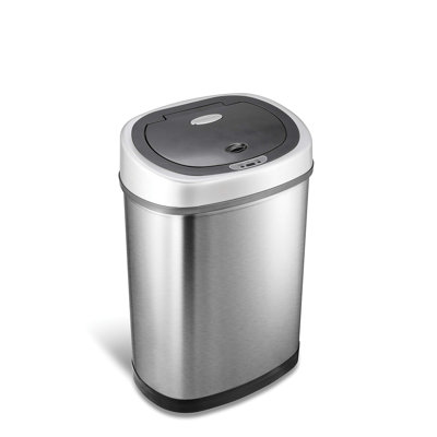 Nine Stars 11.1 Gallon Stainless Steel Motion Sensor Trash Can