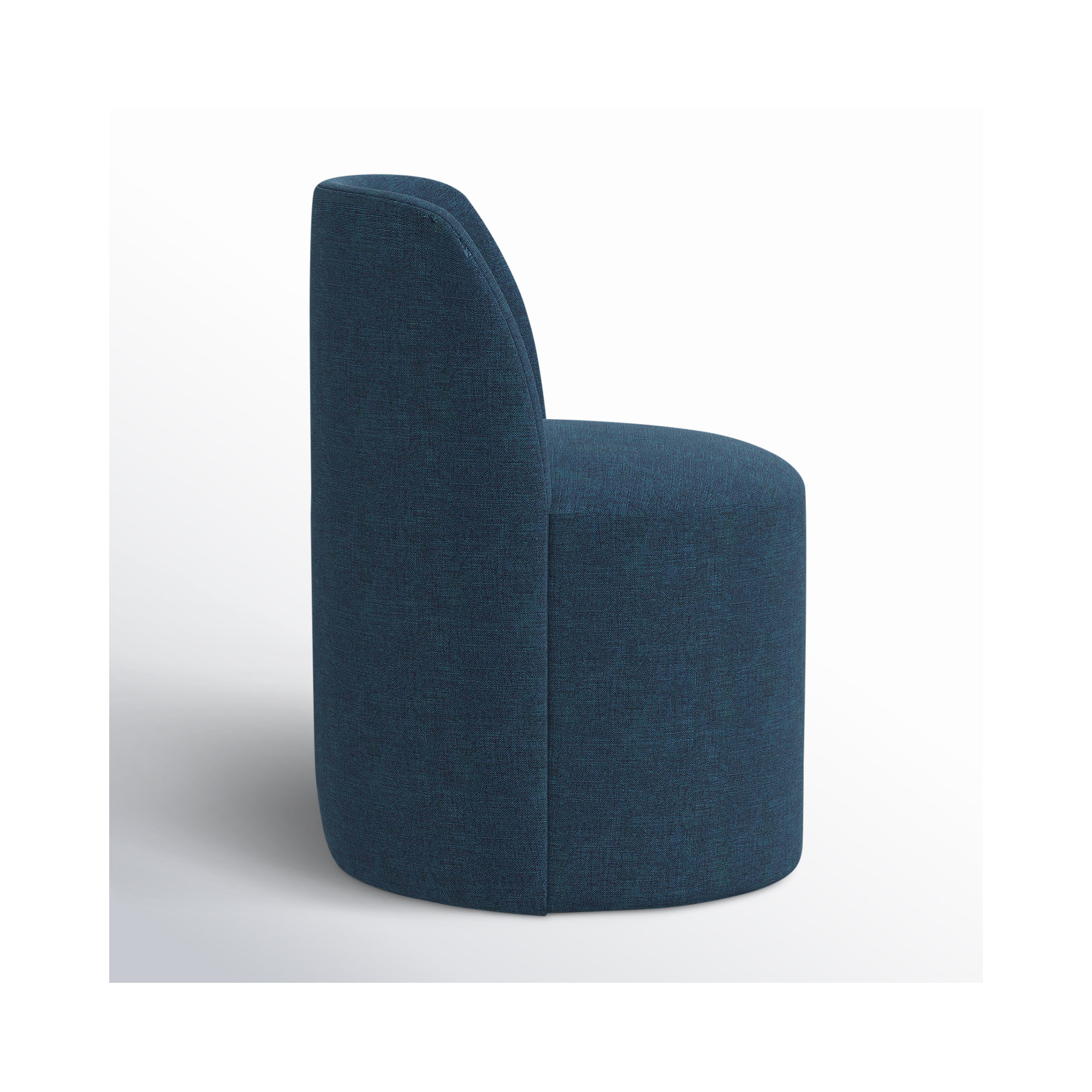 Begonia Dining Chair, Zuma Navy Textured Linen