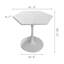 Table basse moderne hexagonale avec plateau en marbre imprimé et base en métal durable, parfaite pour la salle à manger, la cuisine et le salon.-310928188