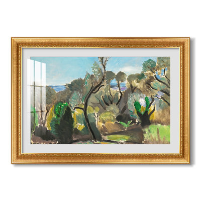 Landscape near Nice (Paysage aux environs de Nice), c. 1918-Henri Matisse-Custom Framed Canvas