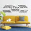 Text & Numbers Wall Decal