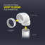 Coude de ventilation en PVC blanc 4 po H x H 4 po, bonde en PVC, raccord d'évacuation et d'évacuation, (paquet de 5)