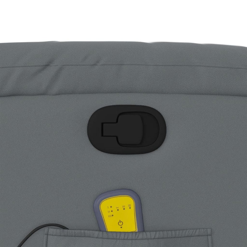 Faux Leather Massage Chair, Gray Faux Leather