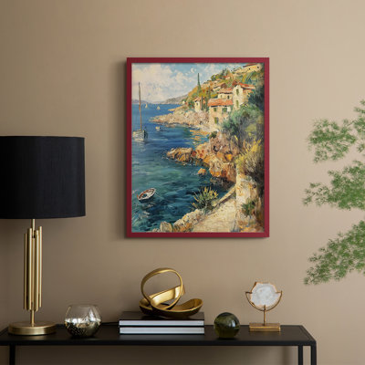 NAUTICAL Series DLxxvII, reproduction encadrée - bois massif