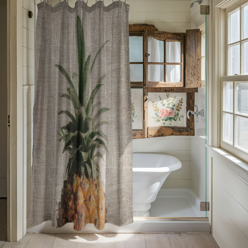 Rideau de douche Floriean, H 74 po x l 71 po