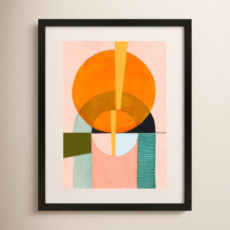 Composition Nr. 5 Painting by Allison Rietta, 30" H x 24" W x 1.25" D, Black