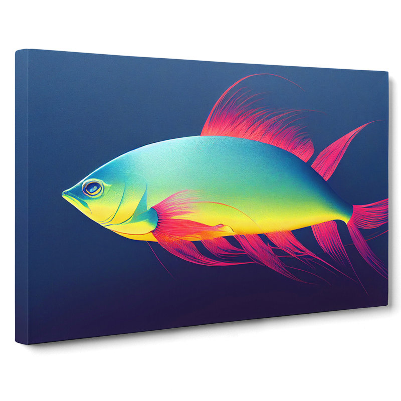 Lovely Fish - Wrapped Canvas, 50cm H x 76cm W x 3cm D