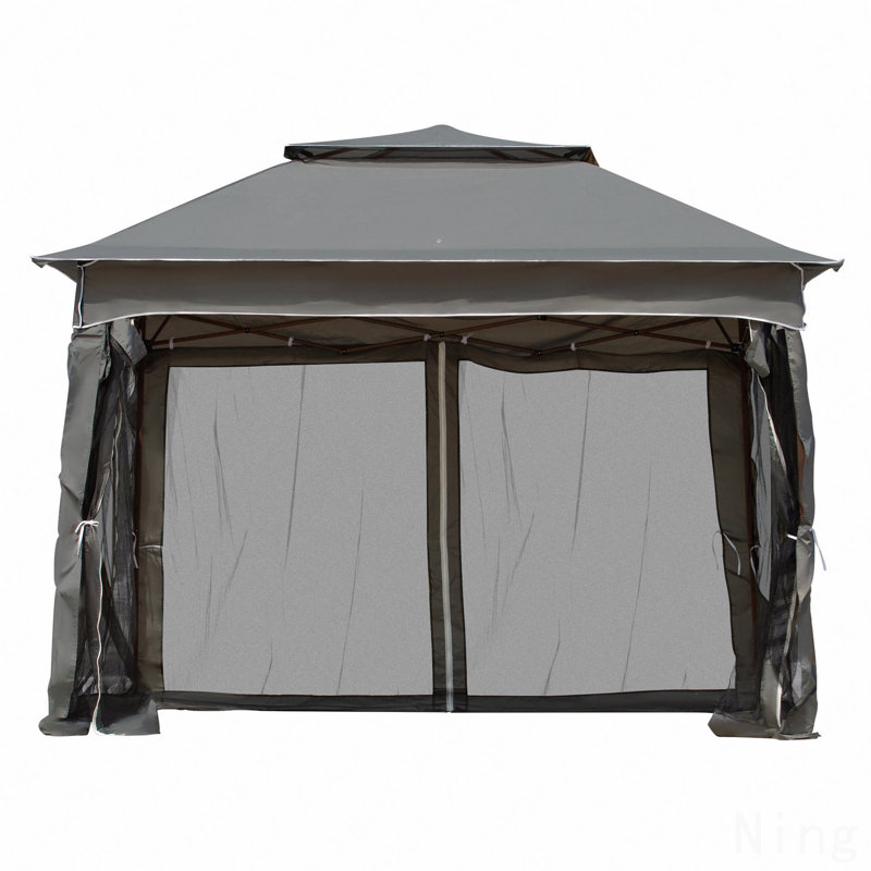 Moustiquaire pour moustiquaire pour l'extérieur 11 x 11 pi avec sac de transport (gris foncé), Gris foncé