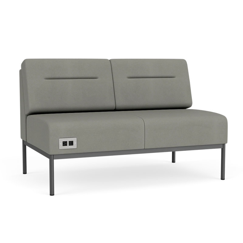 Causeuse Darsey, Gris anthracite, Patriot Plus, Avec alimentation