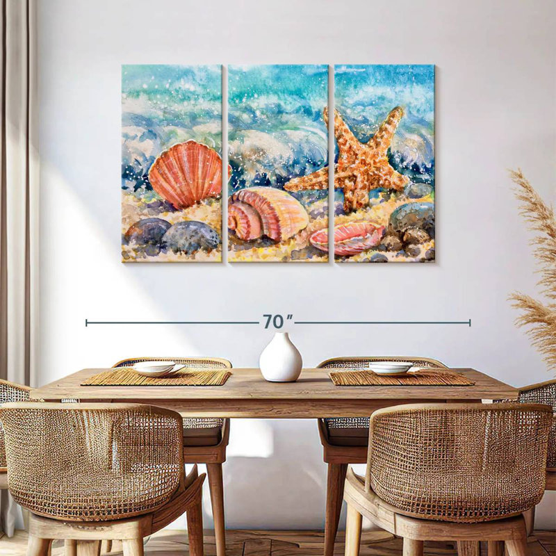 Aletra Seashore Nautical Beauties, 36" H x 57" W