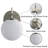 Lio 1 - Light Dimmable Iron ETL wall sconces with Round Shape Cloud Glass Shade-416420606