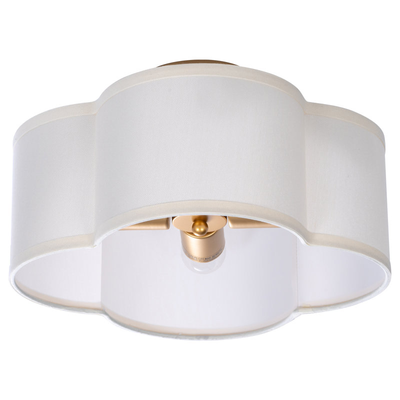 Caylah Fabric Semi Flush Mount