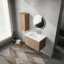 Meuble-lavabo mural avec lavabo et armoire latérale-1992717797