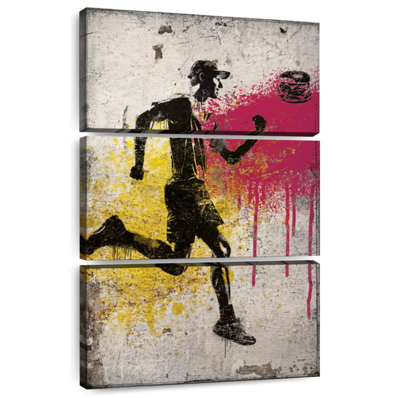 Sireci Runner Chasing Burger, 50" H x 32" W