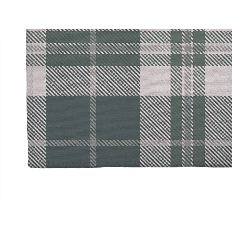 Tapis d'extérieur antidérapant Tartan Block, Tapis de couloir 2 pi 6 po x 8 pi