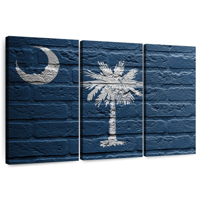 Borges Concrete South Carolina Flag, 36" H x 57" W