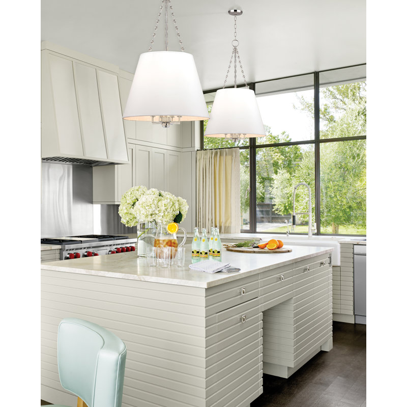 Burdett 8 - Light Pendant, Aged Brass