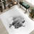 High-Quality With Pile Soft Type Printed Rug Featuring a Medallion Motif and Vibrant Colors for a Lively Accent in Your Living Room or Bedroom-358907777