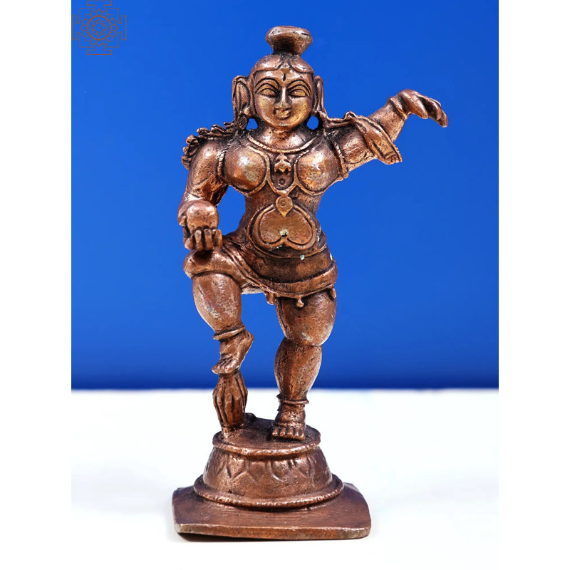 Petite figurine Krishna dansante