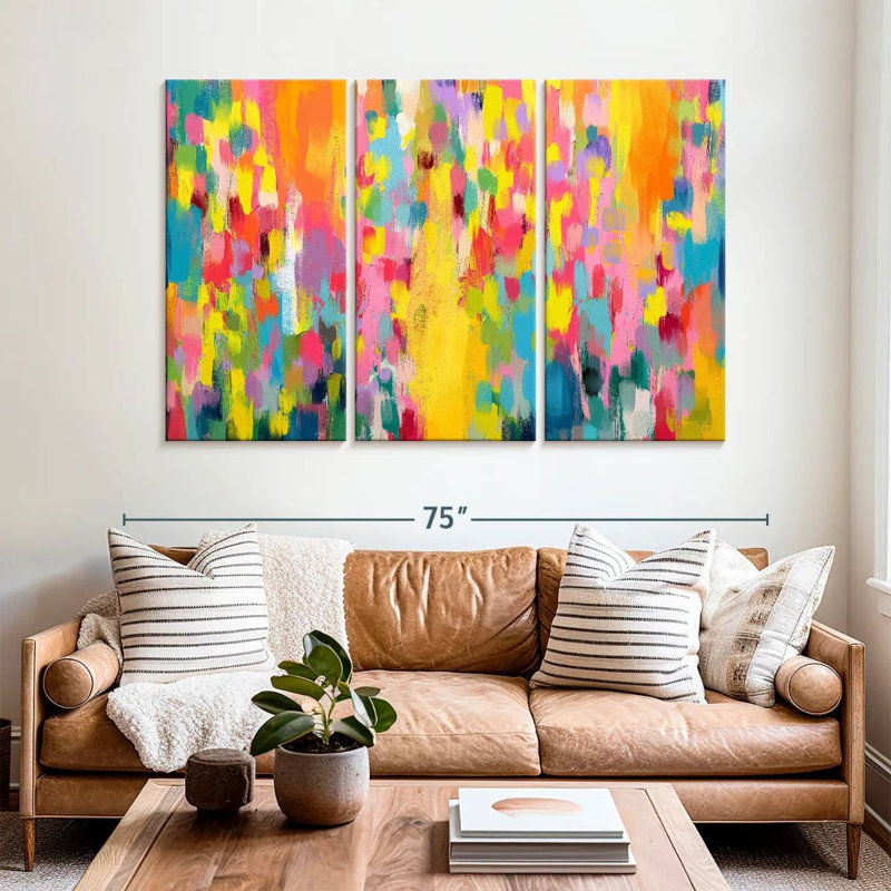 Avery Abstract Vibrant Mix I, H 42 po x l 65 po