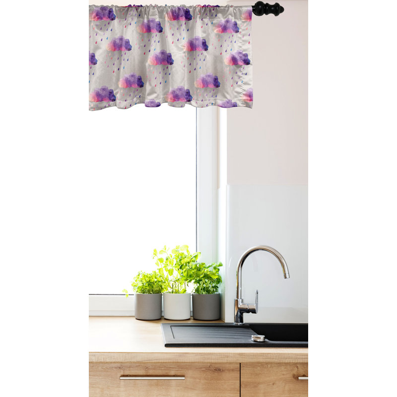 Ensemble de 2 cantonnières Ambesonne Retro, L 54 po x L 12 po