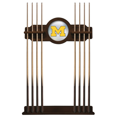 NCAA Holland Bar Stool Wood Pool Cue Rack