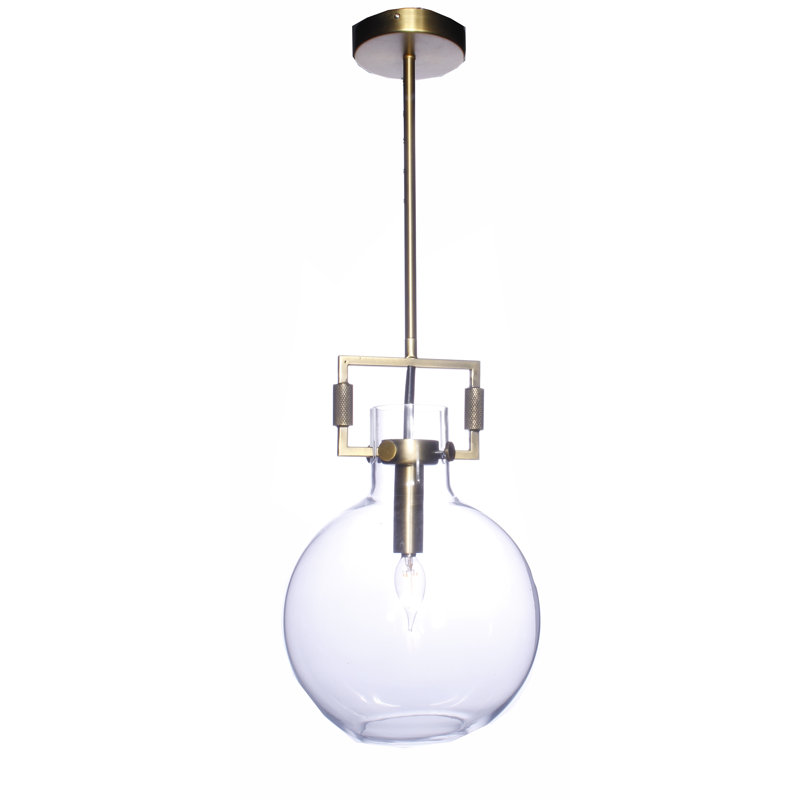 Luminaire sphère suspendu 1 lumières simple Nerstrand, Or