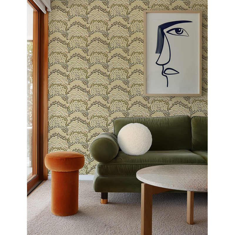 Jandaya Wallpaper, Sencha, Peel & Stick, Self-adhesive