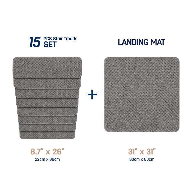 Latitude Run® Armina Non Slip Stair Treads and Landing Mat