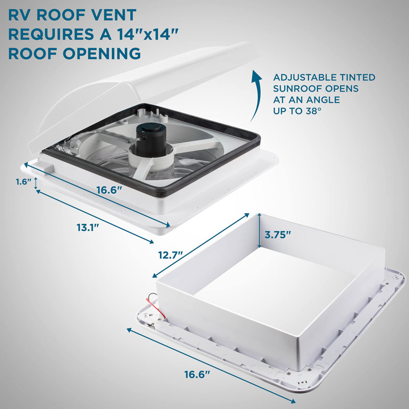 Ventilateur de voiture 3,75 po Hike Crew, Blanc