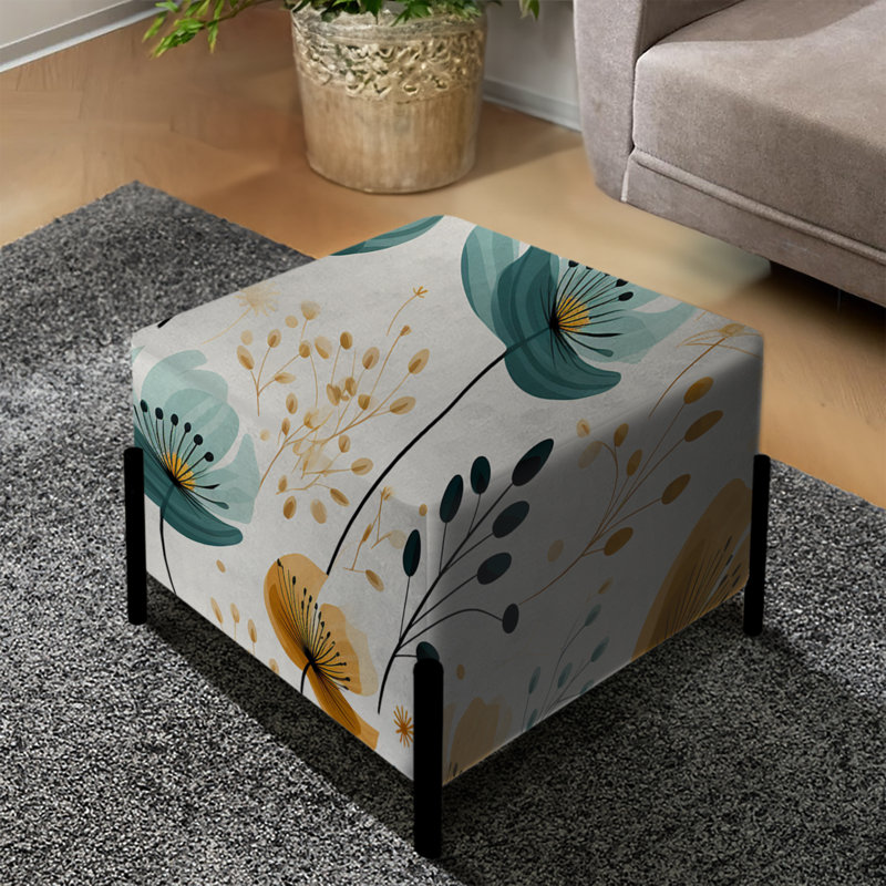 Sonnier - Repose-pieds carré floral