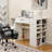 Counter Height Sewing Craft Table Computer Desk With Adjustable Shelves And Drawer