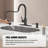 Kitchen Faucet, Pull-Down Sprayer High Arc Single Handle, With Soap Dispenser, Classic 3-Mode Faucet, Suitable For Kitchen Sink Laundry Room.-113103326