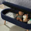 Banc de rangement avec repose-pieds ovale Boucle-1997922306