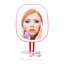 Miroir de maquillage Hello Kitty