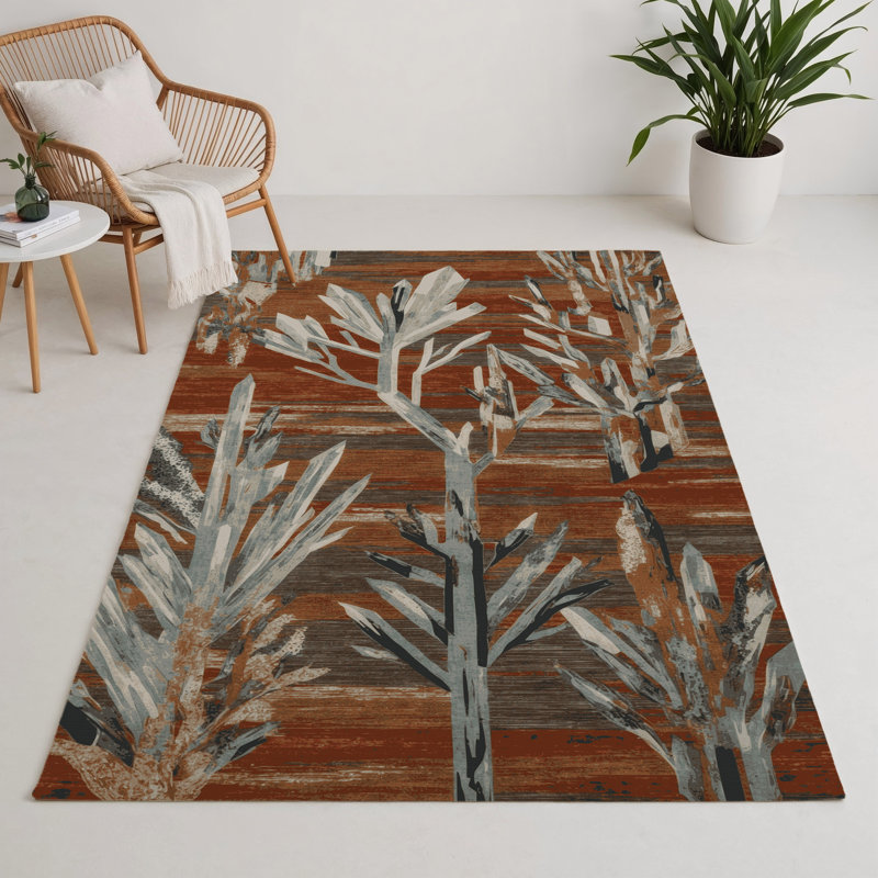 Tapis d'intérieur et d'extérieur brun Nature, Rectangle 9 pi x 12 pi