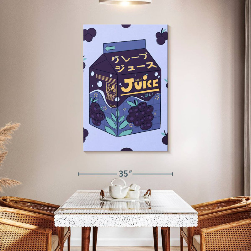Yarlin Grape Juice Box, 48" H x 32" W