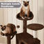 Multilevel Cat Tree Condo with Scratching Posts-176362122