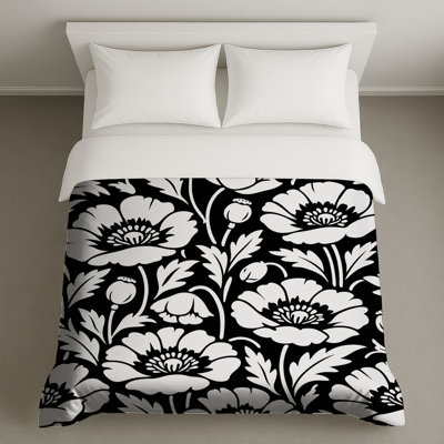 Bold Floral Poppy Pattern Duvet Covers
