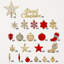 Ensemble de 70 ornements de Noël incassables - boules, décorations suspendues Merry Christmas