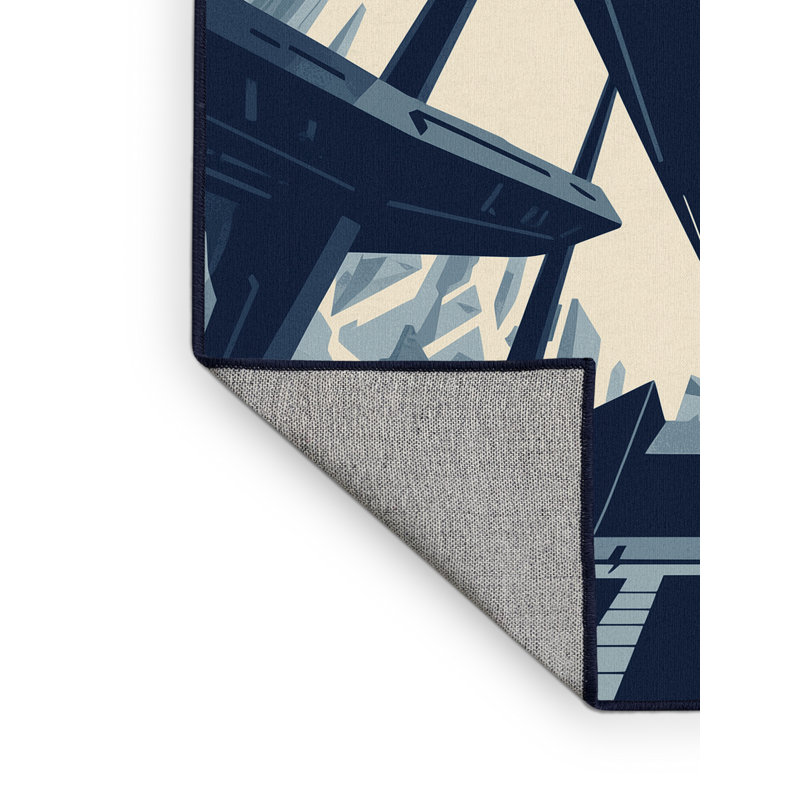 Tapis lavable à la machine Alan Alien Starship Dockyard, 6 X 9