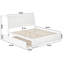 Lit plateforme en bois massif avec pied de lit et gigogne Portland-133140286-133140289