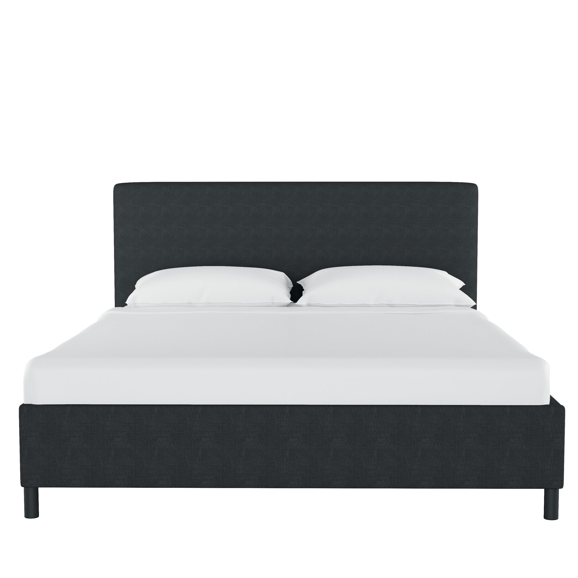 Eisley Upholstered Bed, Twin, Classic Linen Black