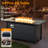 Allcot 7 - Person Wicker Outdoor Conversation Set, Patio Swivel Chair Set with Lighted Coffee Table and Cushions-1413467390